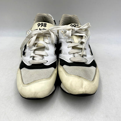 【中古品】【メンズ】 NEW BALANCE ニューバランス U998TI/998 WHITE/BLACK スニーカー シューズ 靴 163-241029-mm-15-izu サイズ：27.5cm カラー：ホワイト /ブラック 万代Net店