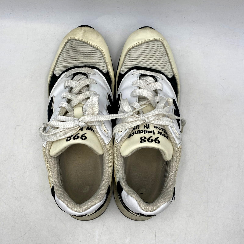 【中古品】【メンズ】 NEW BALANCE ニューバランス U998TI/998 WHITE/BLACK スニーカー シューズ 靴 163-241029-mm-15-izu サイズ：27.5cm カラー：ホワイト /ブラック 万代Net店