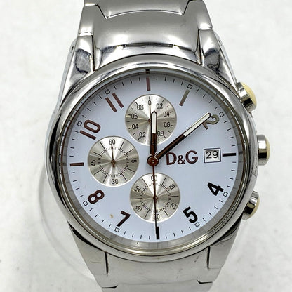 【中古品】【メンズ/レディース】 DOLCE&GABBANA ドルチェアンドガッバーナ TIME タイム クォーツ 腕時計 198-241129-as-18-izu カラー：シルバー 万代Net店