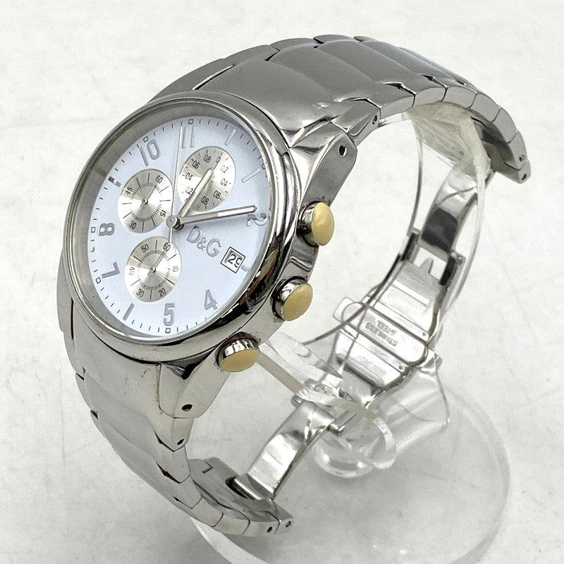 【中古品】【メンズ/レディース】 DOLCE&GABBANA ドルチェアンドガッバーナ TIME タイム クォーツ 腕時計 198-241129-as-18-izu カラー：シルバー 万代Net店