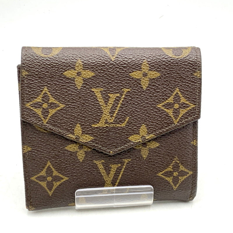 【中古品】【メンズ/レディース】 LOUIS VUITTON ルイ・ヴィトン AN0950 M61660 モノグラム ポルトモネ・ビエ・カルトクレディ 三つ折り財布 ウォレット 179-241101-as-20-izu カラー：ブラウン 万代Net店