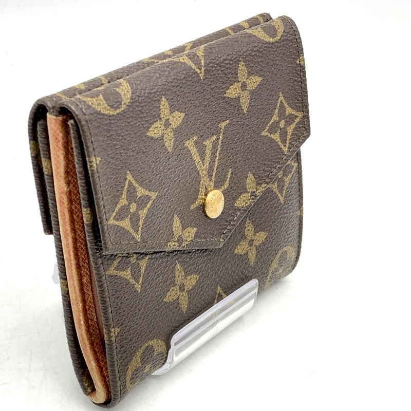 【中古品】【メンズ/レディース】 LOUIS VUITTON ルイ・ヴィトン AN0950 M61660 モノグラム ポルトモネ・ビエ・カルトクレディ 三つ折り財布 ウォレット 179-241101-as-20-izu カラー：ブラウン 万代Net店