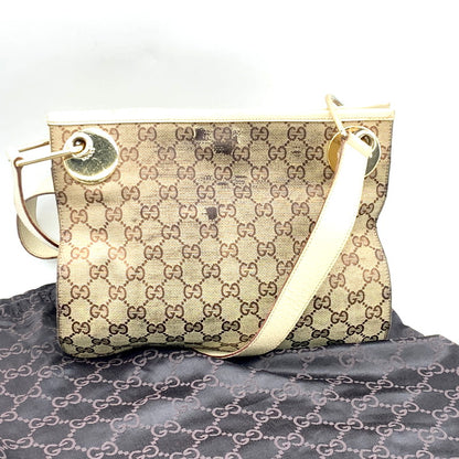 【現状渡し品】【レディース】 GUCCI グッチ 120841 GGキャンバス ショルダーバッグ カバン 鞄 180-241101-as-16-izu カラー：ベージュ系 万代Net店