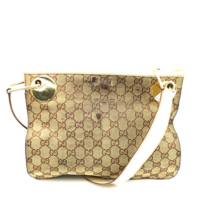 【現状渡し品】【レディース】 GUCCI グッチ 120841 GGキャンバス ショルダーバッグ カバン 鞄 180-241101-as-16-izu カラー：ベージュ系 万代Net店