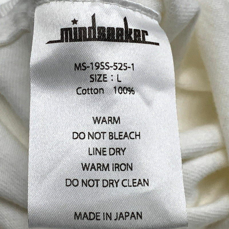 【中古品】【メンズ】  MINDSEEKER マインドシーカー SS TEE MS-19SS-525-1 ショートスリーブ Tシャツ 半袖 トップス 142-241101-as-30-izu サイズ：L カラー：ホワイト 万代Net店