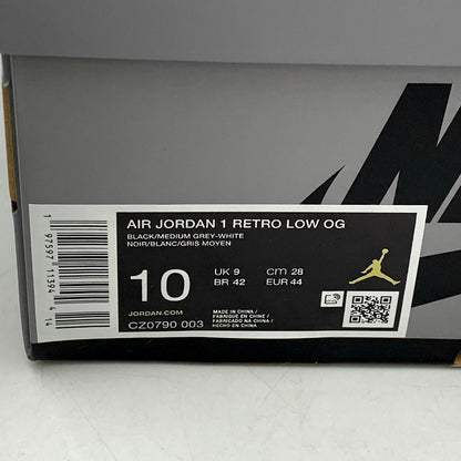 【中古品】【メンズ】 NIKE ナイキ AIR JORDAN 1 RETRO LOW OG CZ0790-003 エアジョーダン1 レトロ ロー OG スニーカー シューズ 靴 160-241031-as-13-izu サイズ：28cm カラー：BLACK/MEDIUM GREY-WHITE 万代Net店