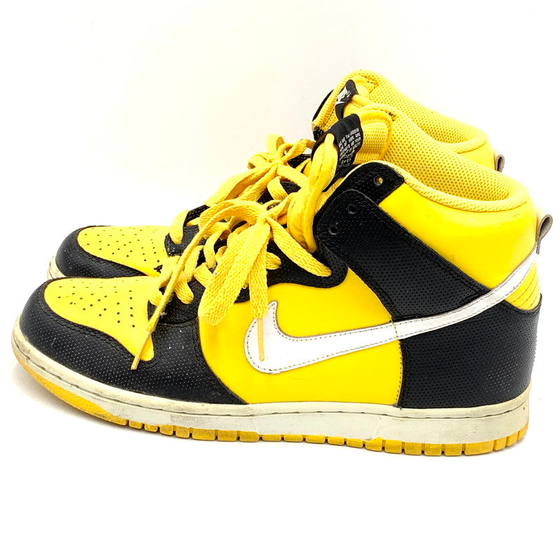 【中古品】【メンズ/レディース】 NIKE ナイキ DUNK HIGH 317982-703 ダンクハイ スニーカー シューズ 靴 160-241102-as-13-izu サイズ：26cm カラー：Varsity Maize/White/Black 万代Net店