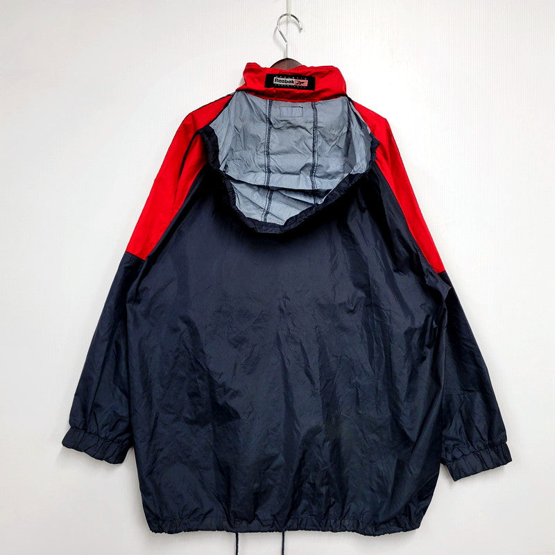 【中古品】【メンズ】 Reebok リーボック 90S NYLON JACKET ナイロンジャケット アウター 146-241102-as-18-izu サイズ：XL カラー：ネイビー 万代Net店