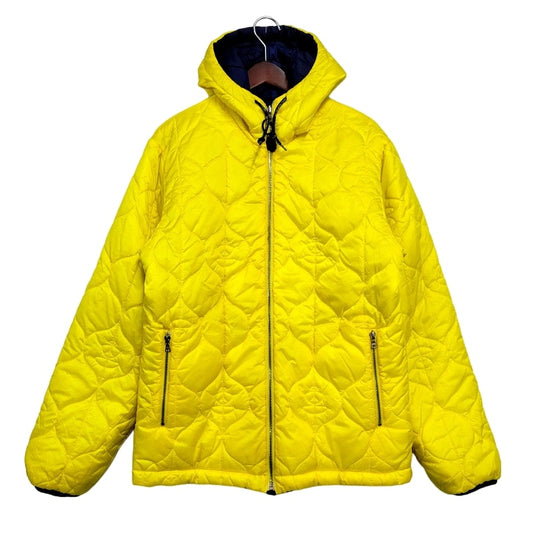 【中古品】【メンズ】 A BATHING APE アベイシングエイプ REVERSIBLE QUILTING JACKET リバーシブル キルティング ジャケット アウター 142-241102-as-01-izu サイズ：L カラー：イエロー/ネイビー 万代Net店