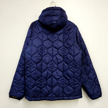 【中古品】【メンズ】 A BATHING APE アベイシングエイプ REVERSIBLE QUILTING JACKET リバーシブル キルティング ジャケット アウター 142-241102-as-01-izu サイズ：L カラー：イエロー/ネイビー 万代Net店