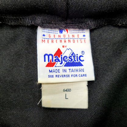 【中古品】【メンズ】  MAJESTIC マジェスティック 90S METS BASEBALL SHIRT メッツ ベースボールシャツ 半袖 トップス 146-241102-as-17-izu サイズ：L カラー：ブラック 万代Net店