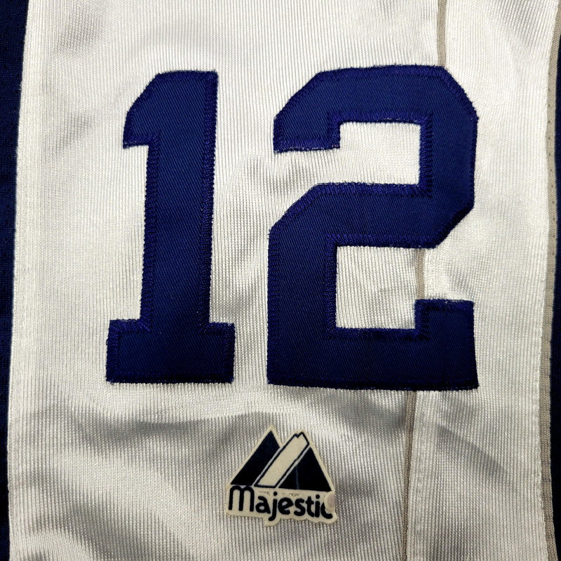 【中古品】【メンズ】  MAJESTIC マジェスティック 90S YANKEES BASEBALL SHIRT ヤンキース ベースボールシャツ 半袖 トップス 146-241102-as-16-izu カラー：ホワイト 万代Net店