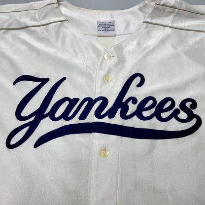 【中古品】【メンズ】  MAJESTIC マジェスティック 90S YANKEES BASEBALL SHIRT ヤンキース ベースボールシャツ 半袖 トップス 146-241102-as-16-izu カラー：ホワイト 万代Net店