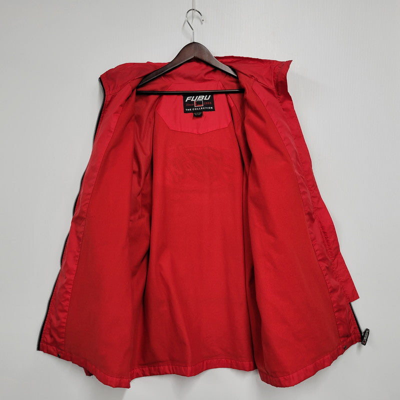 【現状渡し品】【メンズ】 FUBU THE COLLECTION フブザコレクション 90S NYLON JACKET ナイロンジャケット アウター 146-241102-as-29-izu カラー：レッド 万代Net店