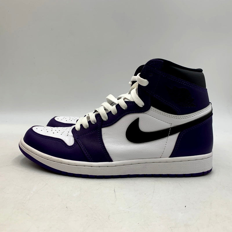 【中古品】【メンズ】 NIKE ナイキ AIR JORDAN 1 RETRO HIGH OG 555088-500 エア ジョーダン 1 レトロ ハイ OG スニーカー シューズ 靴 160-241103-ay-01-izu サイズ：28.5cm カラー：COURT PURPLE/BLACK-WHITE 万代Net店