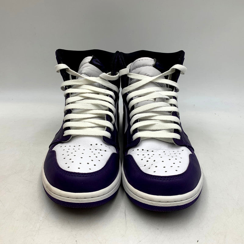 【中古品】【メンズ】 NIKE ナイキ AIR JORDAN 1 RETRO HIGH OG 555088-500 エア ジョーダン 1 レトロ ハイ OG スニーカー シューズ 靴 160-241103-ay-01-izu サイズ：28.5cm カラー：COURT PURPLE/BLACK-WHITE 万代Net店