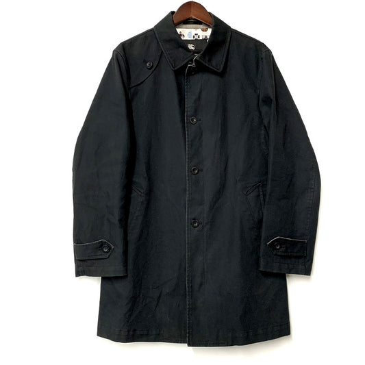 【中古品】【メンズ】 BURBERRY BLACK LABEL バーバリーブラックレーベル SOUTIEN COLLAR COAT BMA04-301-09 ステンカラーコート ロングコート アウター 141-241103-ay-06-izu サイズ：M カラー：ブラック 万代Net店
