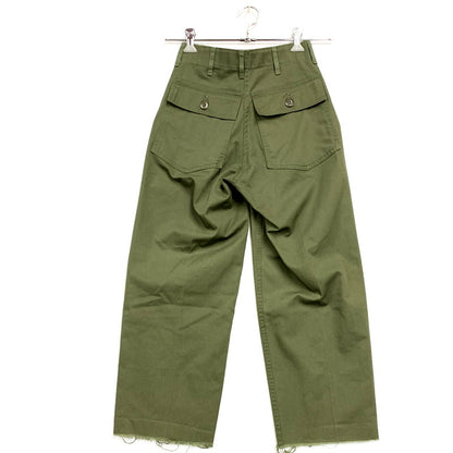 【中古品】【レディース】  US ARMY ユーエスアーミー BAKER PANTS ベイカーパンツ ボトムス 171-241105-as-17-izu サイズ：26×29 カラー：グリーン 万代Net店