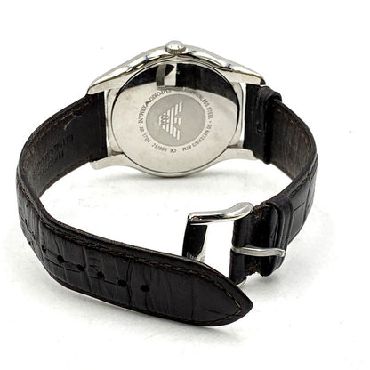 【中古品】【メンズ/レディース】 Emporio Armani エンポリオ・アルマーニ AR-1704 クォーツ 腕時計 198-241231-as-11-izu カラー：ブラウン 万代Net店