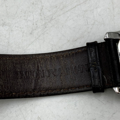 【中古品】【メンズ/レディース】 Emporio Armani エンポリオ・アルマーニ AR-1704 クォーツ 腕時計 198-241231-as-11-izu カラー：ブラウン 万代Net店