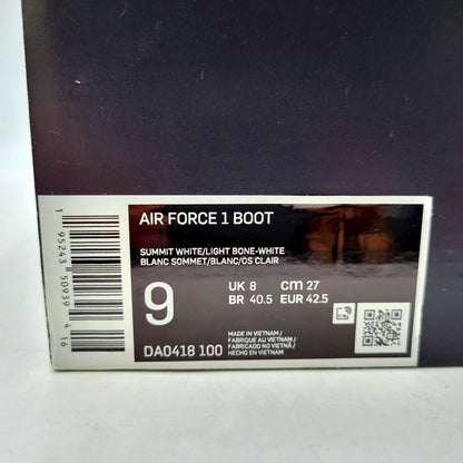 【中古品】【メンズ】 NIKE ナイキ AIR FORCE 1 BOOT DA0418-100 エア フォース 1 ブーツ スニーカー シューズ 靴 160-241104-as-13-izu サイズ：27cm カラー：SUMMIT WHITE/LIGHT BONE-WHITE 万代Net店