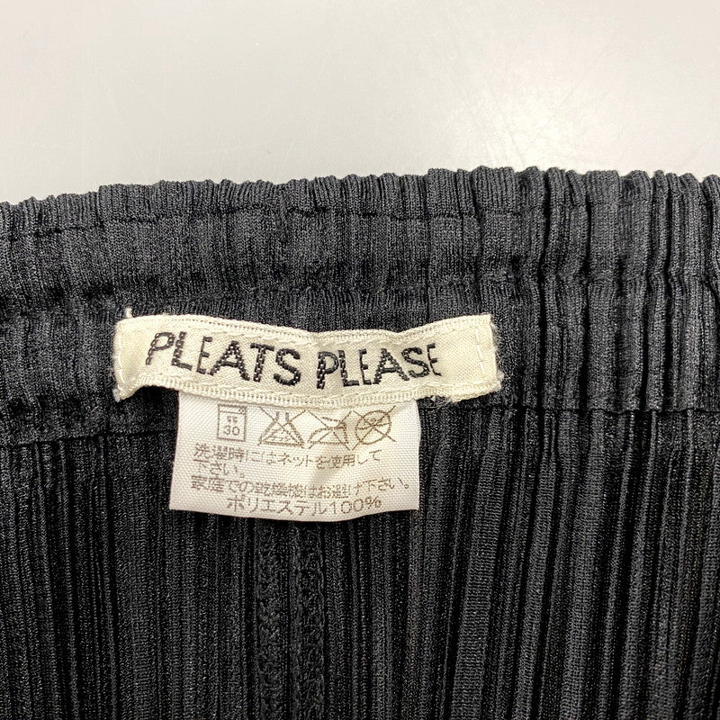 【中古品】【レディース】 PLEATS PLEASE プリーツプリーズ ISSEY MIYAKE イッセイミヤケ PP04-JG370 ZIP LONG SKIRT ジップロングスカート ボトムス 168-241107-ma-04-izu サイズ：2 カラー：ブラック 万代Net店