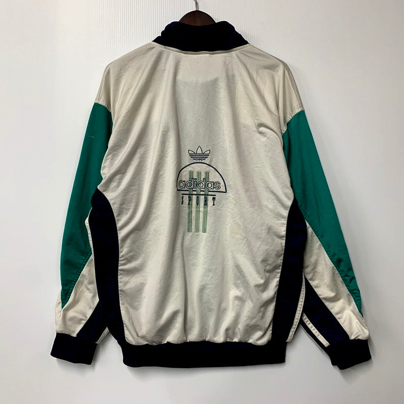 【中古品】【メンズ】 adidas アディダス 80S TRACK JACKET トラックジャケット スポーツ ジャージ ロゴ 刺繍 トップス 146-241109-ay-07-izu サイズ：L カラー：マルチ 万代Net店