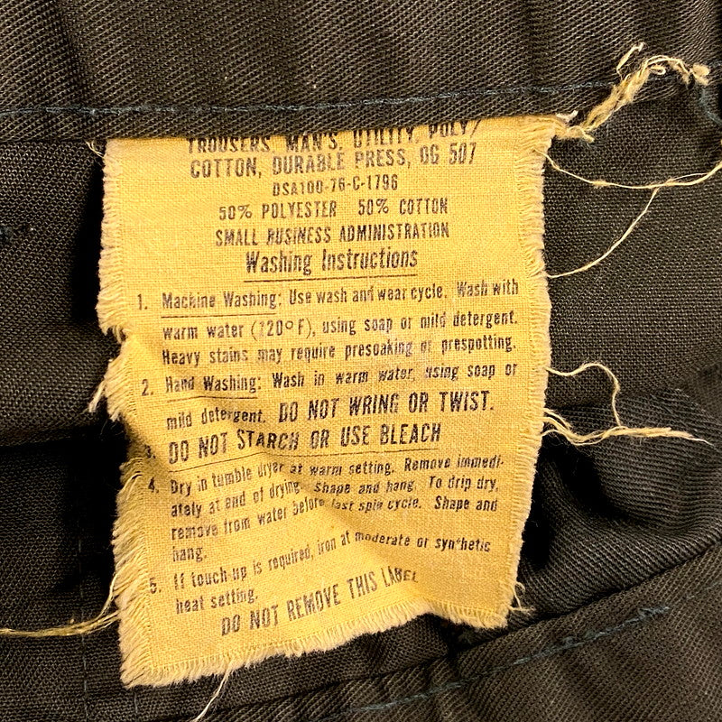 【中古品】【メンズ】  US ARMY ユーエスアーミー 70S BAKER PANTS 8405-00-610-2597 ベイカーパンツ 76年製 ボトムス 157-241108-as-22-izu サイズ：30×31 カラー：グリーン 万代Net店