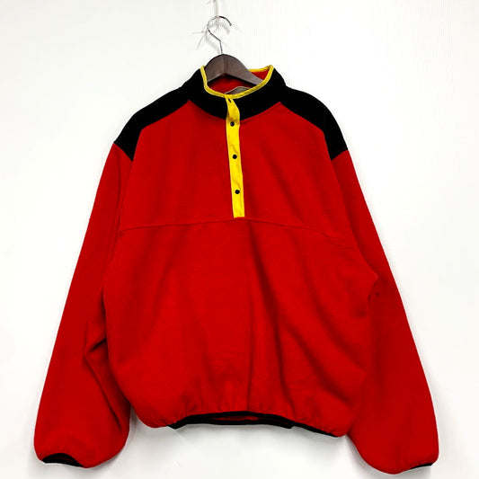 【中古品】【メンズ】  MARLBORO ADVENTURE TEAM マルボロ アドベンチャーチーム 90S FLEECE PULLOVER フリース プルオーバー 146-241110-as-44-izu サイズ：XL カラー：レッド 万代Net店