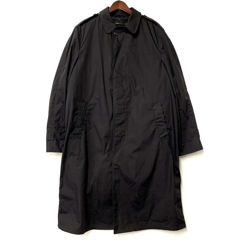 【中古品】【メンズ】  US NAVY AMERICAN APPAREL BOA LINER SOUTIEN COLLAR COAT ユーエスネイビー アメリカンアパレル ボアライナー ステンカラーコート ロング ジャケット アウター 146-241109-ay-21-izu サイズ：42XL カラー：ブラック 万代Net店