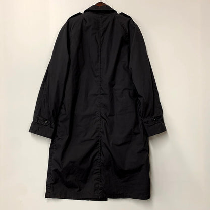 【中古品】【メンズ】  US NAVY AMERICAN APPAREL BOA LINER SOUTIEN COLLAR COAT ユーエスネイビー アメリカンアパレル ボアライナー ステンカラーコート ロング ジャケット アウター 146-241109-ay-21-izu サイズ：42XL カラー：ブラック 万代Net店