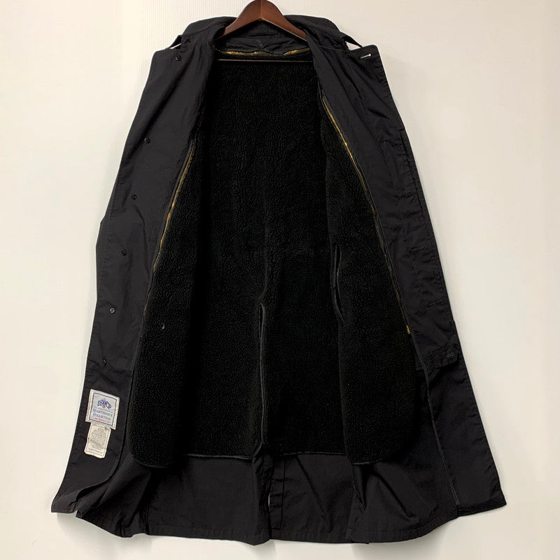 【中古品】【メンズ】  US NAVY AMERICAN APPAREL BOA LINER SOUTIEN COLLAR COAT ユーエスネイビー アメリカンアパレル ボアライナー ステンカラーコート ロング ジャケット アウター 146-241109-ay-21-izu サイズ：42XL カラー：ブラック 万代Net店