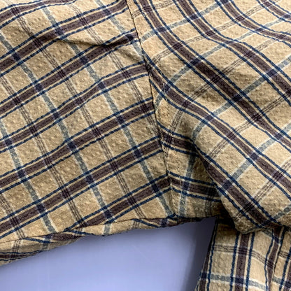 【現状渡し品】【メンズ】 patagonia パタゴニア SS CHECK SHIRT 52996 チェックシャツ 半袖 カジュアルシャツ 2002年製 トップス 144-241109-ay-18-izu サイズ：XL カラー：イエロー系 万代Net店