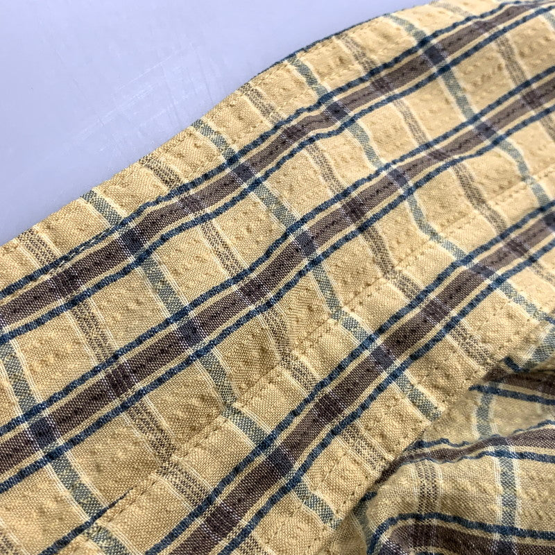 【現状渡し品】【メンズ】 patagonia パタゴニア SS CHECK SHIRT 52996 チェックシャツ 半袖 カジュアルシャツ 2002年製 トップス 144-241109-ay-18-izu サイズ：XL カラー：イエロー系 万代Net店