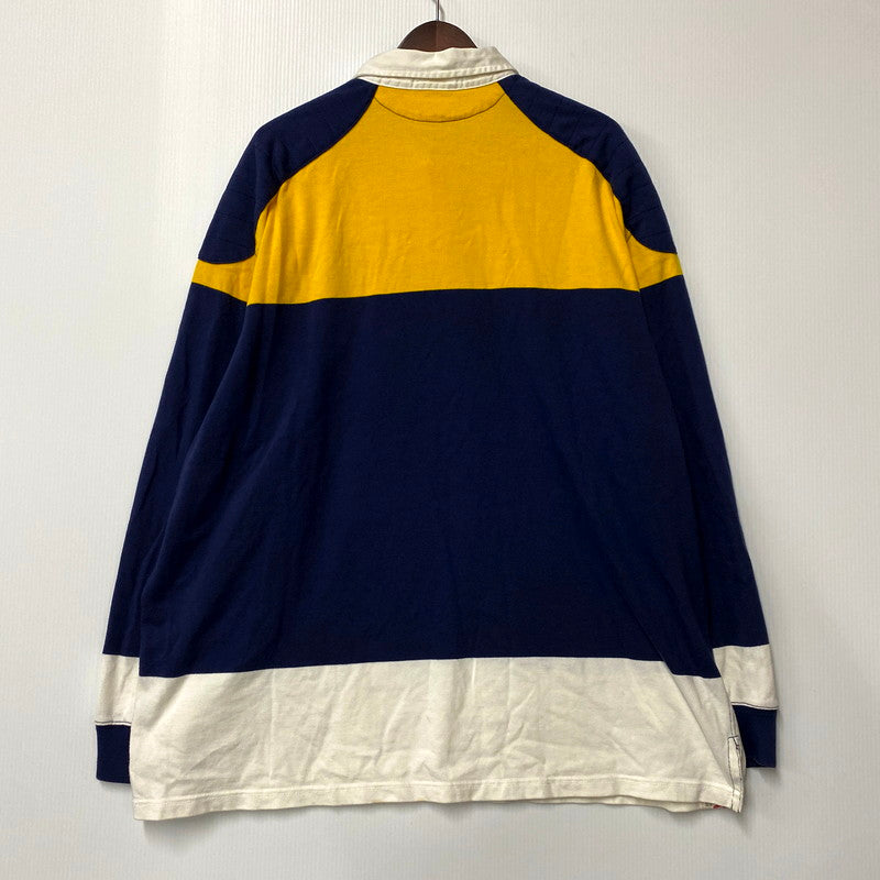 【中古品】【メンズ】 POLO RALPH LAUREN ポロ・ラルフローレン 90S LS RUGBY SHIRT 90年代 ロングスリーブラグビーシャツ トップス 長袖 146-241107-ma-06-izu サイズ：XXL カラー：マルチ 万代Net店