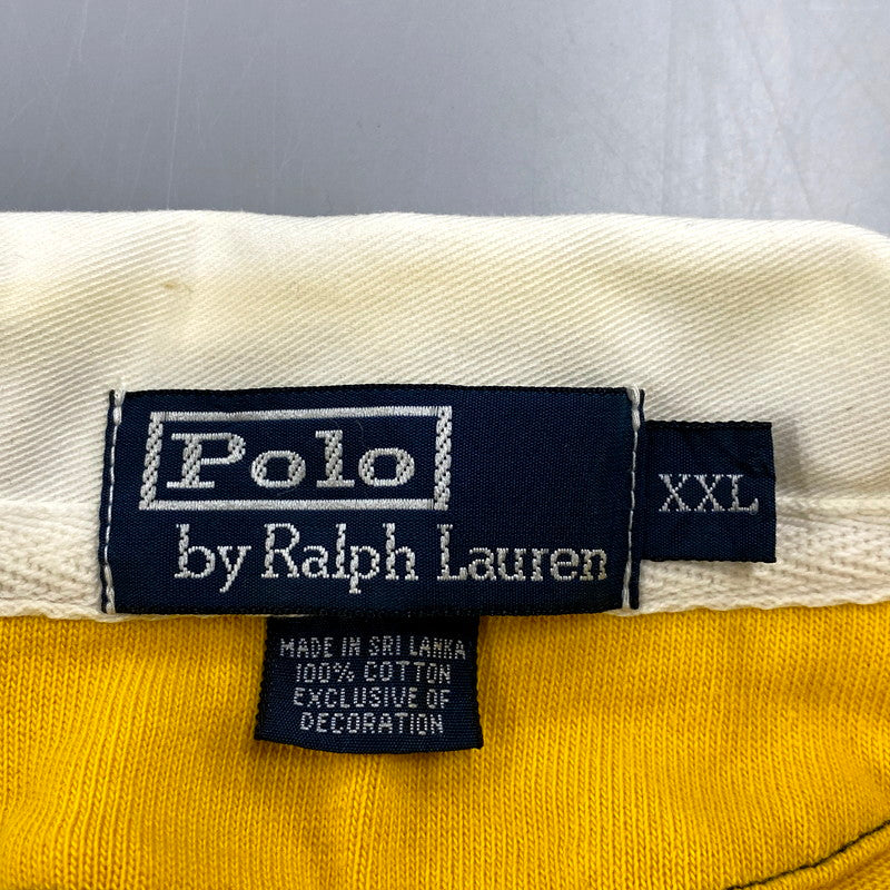 【中古品】【メンズ】 POLO RALPH LAUREN ポロ・ラルフローレン 90S LS RUGBY SHIRT 90年代 ロングスリーブラグビーシャツ トップス 長袖 146-241107-ma-06-izu サイズ：XXL カラー：マルチ 万代Net店