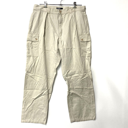 【中古品】【メンズ】 POLO RALPH LAUREN ポロ・ラルフローレン 90S CARGO PANTS 90年代 カーゴパンツ ズボン ボトムス 157-241107-ma-03-izu サイズ：40×32 カラー：ライトグレー 万代Net店