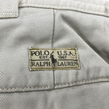 【中古品】【メンズ】 POLO RALPH LAUREN ポロ・ラルフローレン 90S CARGO PANTS 90年代 カーゴパンツ ズボン ボトムス 157-241107-ma-03-izu サイズ：40×32 カラー：ライトグレー 万代Net店