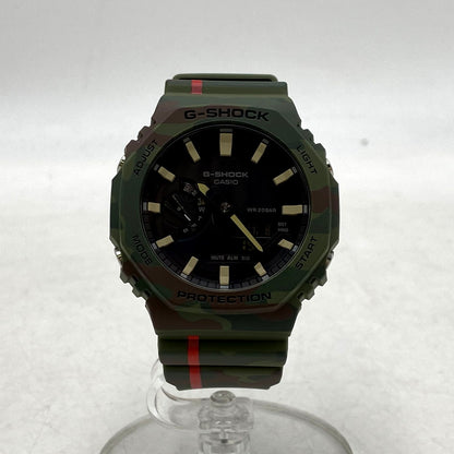 【中古美品】【メンズ/レディース】 G-SHOCK ジーショック ANALOG-DIGITAL 2100 SERIES GAE-2100WE アナデジ 2100シリーズ 腕時計 196-241108-as-15-izu サイズ：48.5 × 45.4 × 11.8 mm カラー：グリーン系 万代Net店