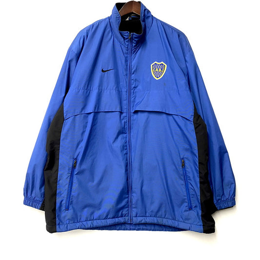 【現状渡し品】【メンズ】 NIKE ナイキ 00S BOCA JUNIORS NYLON FLEECE JACKET ボカジュニアーズ ナイロン フリース ジャケット アウター 146-241108-as-26-izu サイズ：L カラー：ブルー 万代Net店