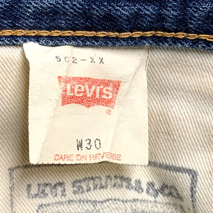 【中古品】【メンズ】 Levi's リーバイス 00S 502 DENIM PANTS 502-XX デニムパンツ 日本製 刻印J22 ビッグE 2004年製 TALONジッパー ジーンズ ボトムス 157-241111-as-08-izu サイズ：30 カラー：ブルー系 万代Net店