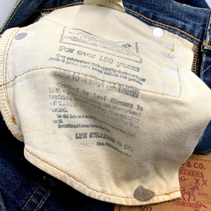 【中古品】【メンズ】 Levi's リーバイス 00S 502 DENIM PANTS 502-XX デニムパンツ 日本製 刻印J22 ビッグE 2004年製 TALONジッパー ジーンズ ボトムス 157-241111-as-08-izu サイズ：30 カラー：ブルー系 万代Net店