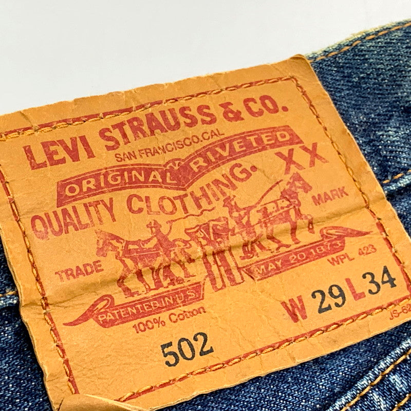 【中古品】【メンズ】 Levi's リーバイス 90S 502 DENIM PANTS 502-XX デニムパンツ 日本製 刻印J22 1994年製 ビッグE TALONジッパー ジーンズ ボトムス 157-241111-as-09-izu サイズ：29 カラー：ブルー系 万代Net店