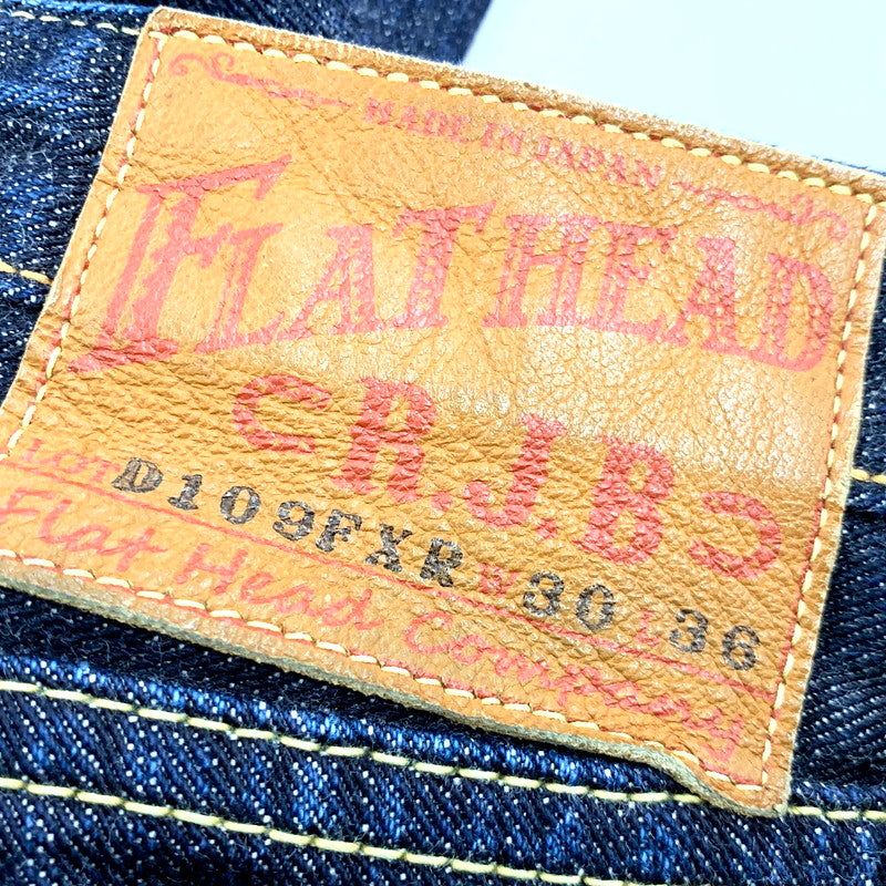 【中古品】【メンズ】  FLAT HEAD フラットヘッド × R.J.B アールジェイビー DENIM PANTS デニムパンツ ジーンズ ボトムス 156-241111-as-10-izu サイズ：30 カラー：ブルー系 万代Net店