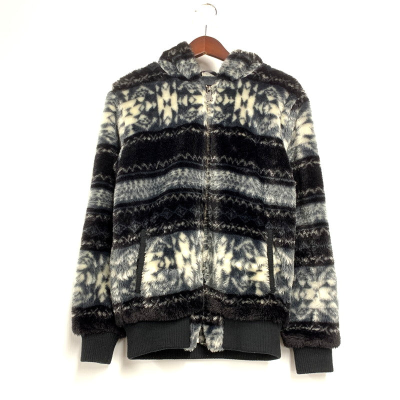 【中古品】【メンズ】  GOTCHA ガッチャ OLD SURF BOA ZIP HOODIE 33G1608 オールド サーフ ボア ジップフーディ パーカー アウター 146-241112-as-32-izu サイズ：M カラー：ブラック系 万代Net店