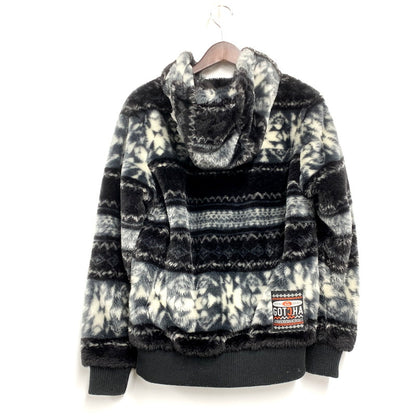 【中古品】【メンズ】  GOTCHA ガッチャ OLD SURF BOA ZIP HOODIE 33G1608 オールド サーフ ボア ジップフーディ パーカー アウター 146-241112-as-32-izu サイズ：M カラー：ブラック系 万代Net店