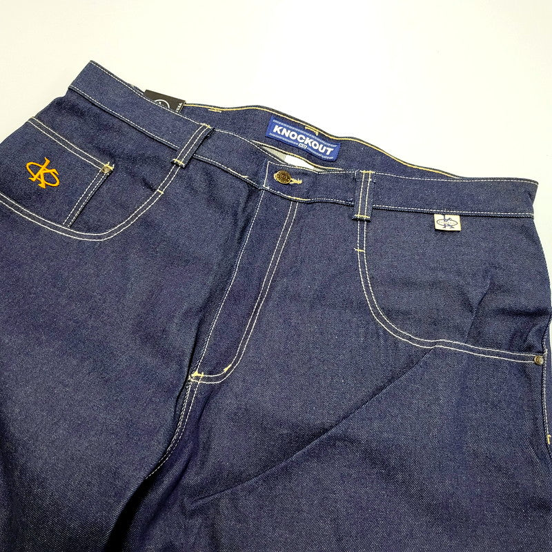 【中古美品】【メンズ】  KNOCKOUT JEANS ノックアウト ジーンズ 00S OVERSIZE BUGGY DENIM PANTS 1726 オーバーサイズ バギー デニムパンツ USA製 ボトムス 157-241110-as-17-izu サイズ：40 カラー：インディゴ 万代Net店