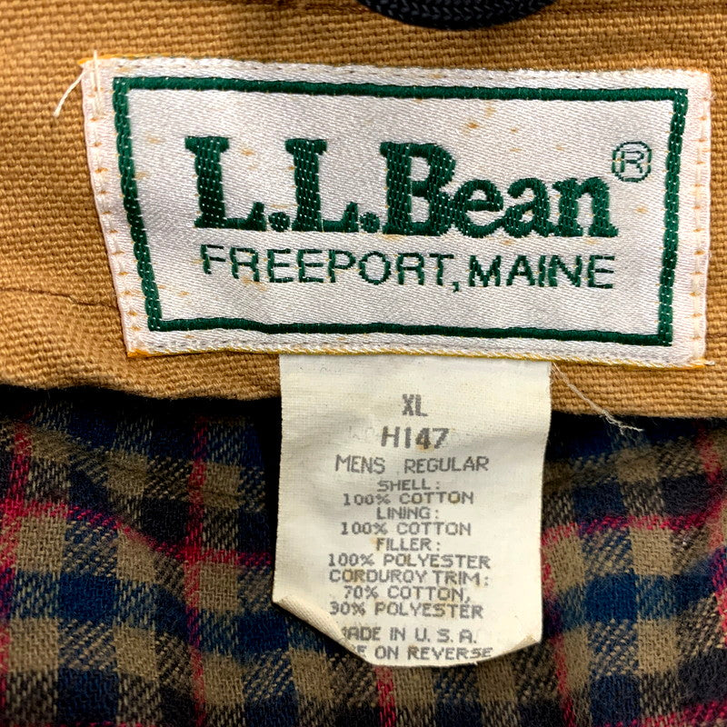 【中古品】【メンズ】 L.L.Bean エルエルビーン 80S LINER DUCK HUNTING JACKET H147 ライナー ダック ハンティングジャケット USA製 アウター 146-241110-as-27-izu サイズ：XL カラー：ブラウン系 万代Net店