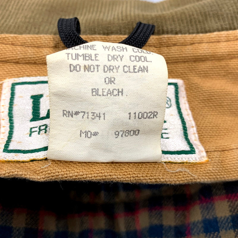 【中古品】【メンズ】 L.L.Bean エルエルビーン 80S LINER DUCK HUNTING JACKET H147 ライナー ダック ハンティングジャケット USA製 アウター 146-241110-as-27-izu サイズ：XL カラー：ブラウン系 万代Net店