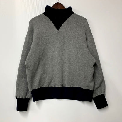 【中古品】【メンズ】  DUCK DIGGER WAREHOUSE ダックディガー ウエアハウス 490 COMBI HIGH NECK STYLE コンビハイネック スタイル スウェット 長袖 トップス 145-241111-as-14-izu サイズ：38 カラー：グレー系 万代Net店